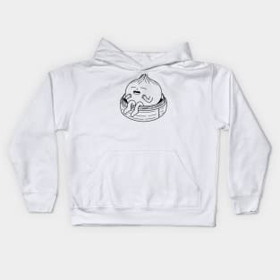 Happy Xiao Long Bao Minimalist Kids Hoodie